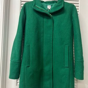 J. Crew ✨Emerald Green Trench Coat✨sz4✨EUC-like new